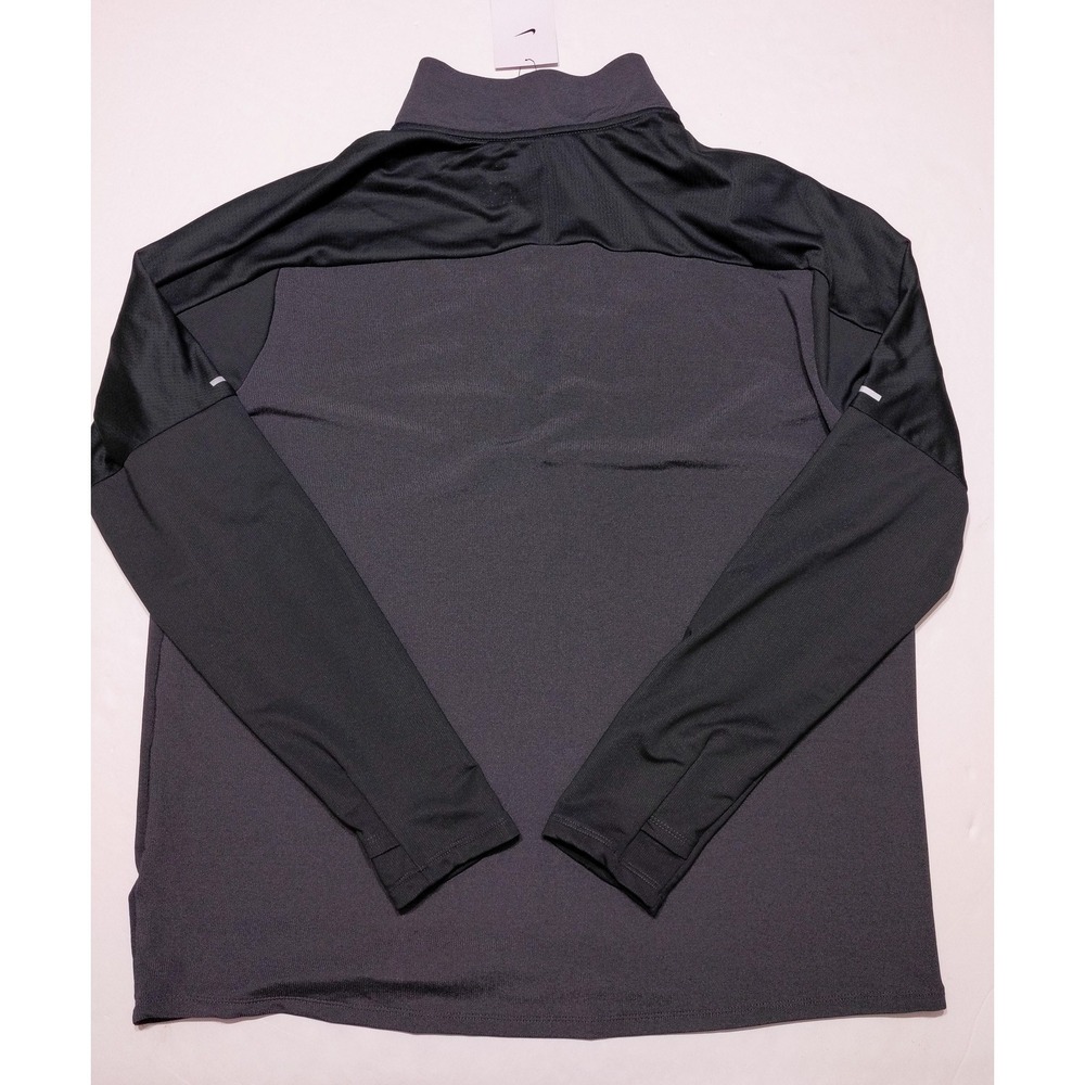 NIKE Men's Running‎ 1/4 Zip Pullover Top DJ0531 Gray Black XL ~ New - Picture 10 of 10